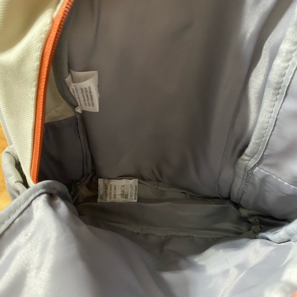 Thirty-One Gray and Orange Sling Backpack - Picture 3 of 6